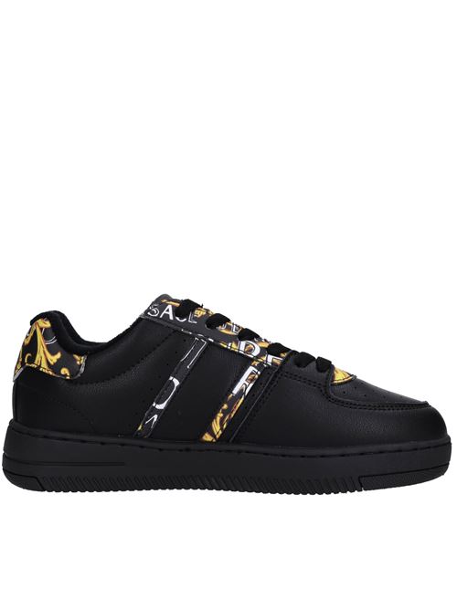 Sneakers in pelle ed ecopelle VERSACE JEANS COUTURE | 76VA3SJ7 PA49 G89NERO-ORO-BIANCO